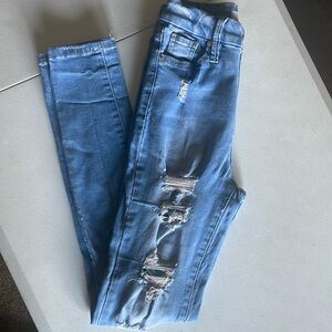 Forever 21 Distressed Skinny Jeans